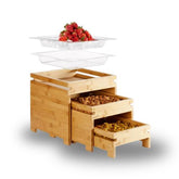 Rosseto Natura Clear Acrylic Insert with Nesting Bamboo Boxes